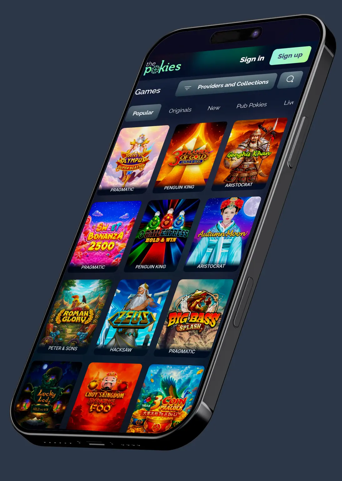 ThePokies mobile app for iOS